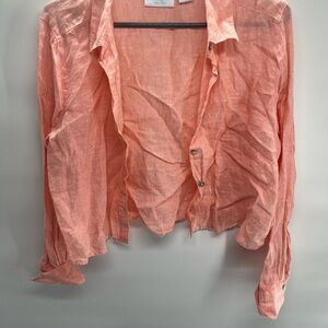 Cynthia Rowley‎ Coral Button-Down Shirt